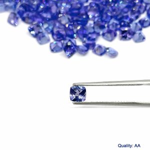 TANZANITE CUSHION, tanzanite wholesale,tanzanite cut stone, tanzanite AA, AAA, AAAA quality