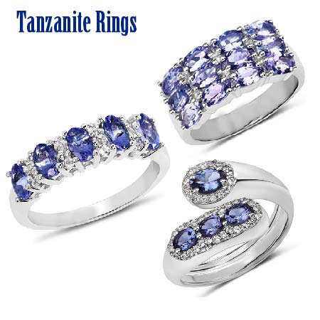 Tanzanite rings,tanzanite gold rings, tanzanite silver studs, 14k white gold rings